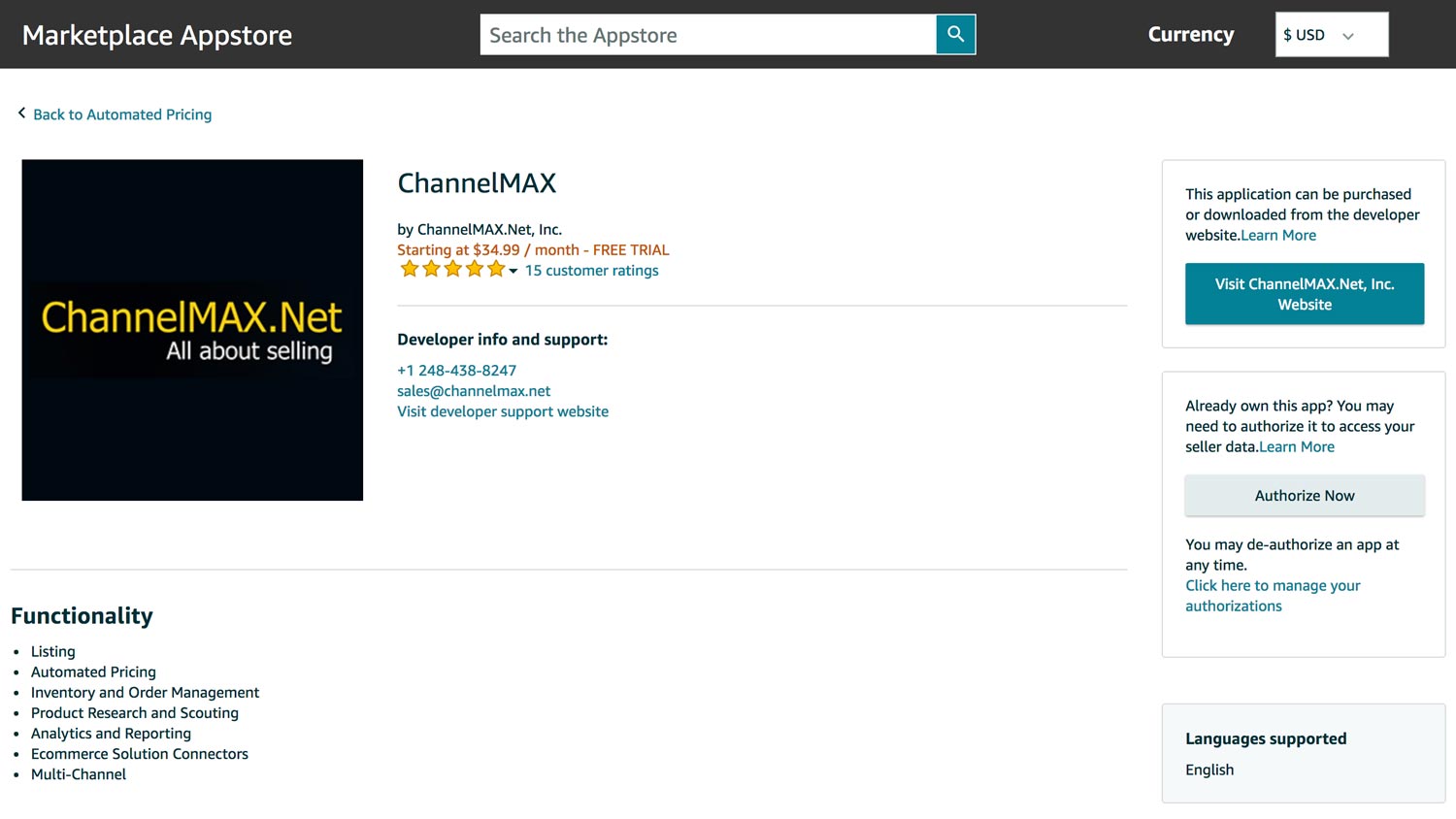 amazon marketplace appstore channel max