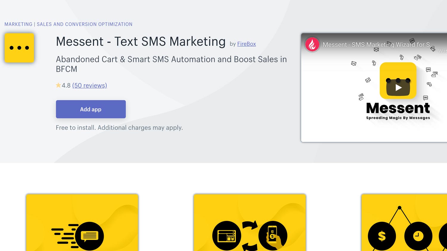 shopify messent text sms marketing
