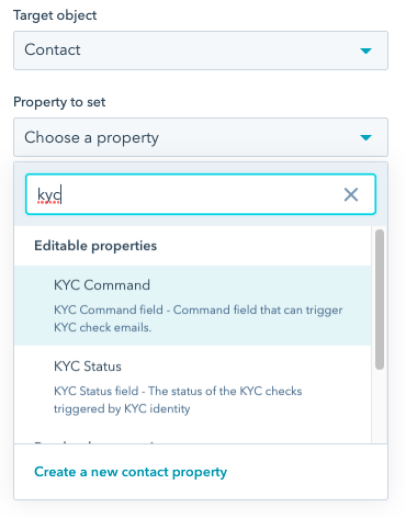 Select KYC Command