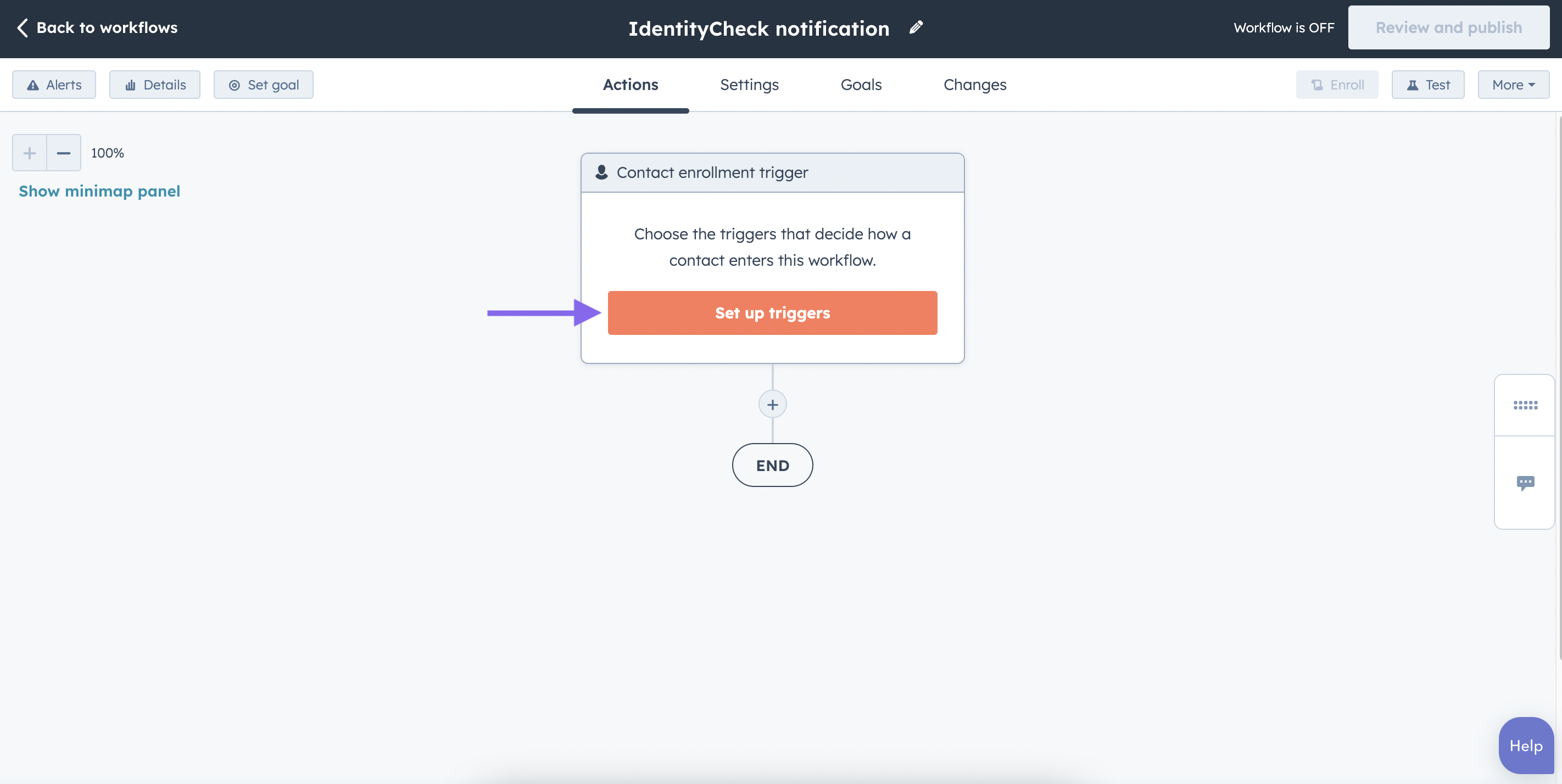 HubSpot Automated KYC step 5 set up triggers identity check